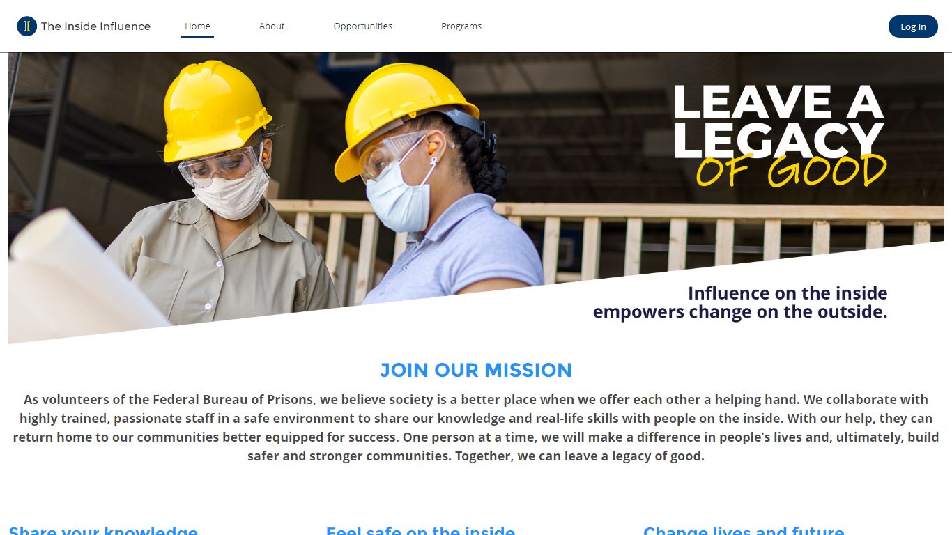 Volunteer to Change Lives | Federal Bureau of Prisons